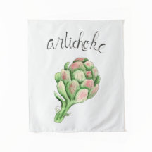 Artisjokken moestuin Waterverf