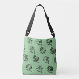 Artisjokken van plantaardig wereldbol, eetbare blo crossbody tas