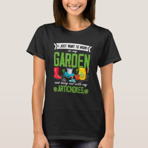 Artisjokken Vegan Tuinieren Tuin Tuinierder Plant T-shirt