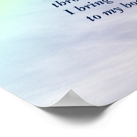 Artisme van het regenbooggedicht poster (Hoek)