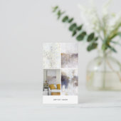 Artist 4 Image Grid Template Visitekaartje (Staand voorkant)