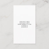 Artist 4 Image Grid Template Visitekaartje (Achterkant)