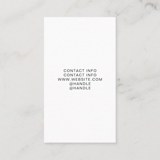 Artist 4 Image Grid Template Visitekaartje (Achterkant)