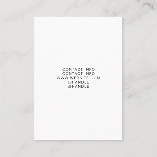 Artist 6 Image Grid Template Visitekaartje (Achterkant)