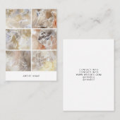 Artist 6 Image Grid Template Visitekaartje (Voorkant / Achterkant)