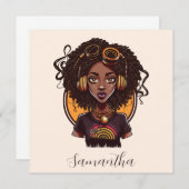 Artist Afro Woman (Voorkant / Achterkant)