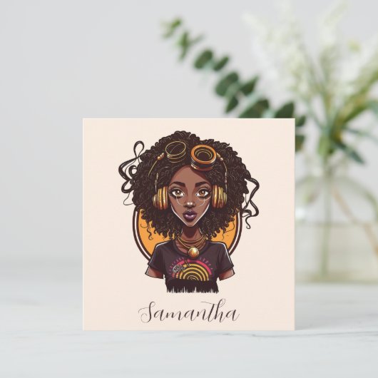 Artist Afro Woman (Staand voorkant)