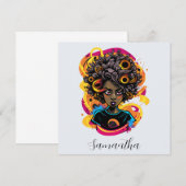 Artist Afro Woman (Voorkant / Achterkant)