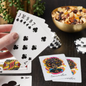 Artist Afro Woman Pokerkaarten (Insitu)