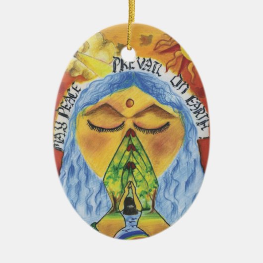 Artist Anjali ~ 11 ~ India Keramisch Ornament (Voorkant)