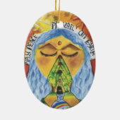 Artist Anjali ~ 11 ~ India Keramisch Ornament (Achterkant)