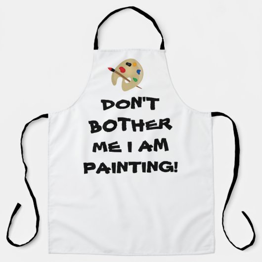 ARTIST AT WORK art smock Adult Apron Schort (Voorkant)