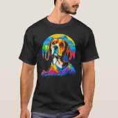 Artist Beagle Dog T-shirt (Voorkant)