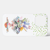 Artist Bonnet Babe Green Polkadots Case-Mate iPhone Case (Achterkant (horizontaal))