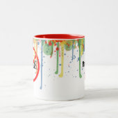 Artist Brush, Do Not Drink Tweekleurige Koffiemok (Center)