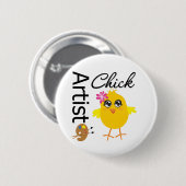 Artist Chick Ronde Button 5,7 Cm (Voorkant /achterkant)