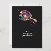 ARTIST COLOR PALETTE ART SHOW GALLERY EXHIBITION AANKONDIGING (Achterkant)