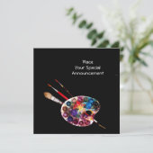 ARTIST COLOR PALETTE ART SHOW GALLERY EXHIBITION AANKONDIGING (Staand voorkant)