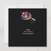 ARTIST COLOR PALETTE ART SHOW GALLERY EXHIBITION AANKONDIGING (Achterkant)