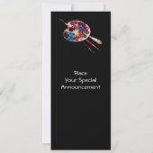 ARTIST COLOR PALETTE ART SHOW GALLERY EXHIBITION AANKONDIGING (Achterkant)