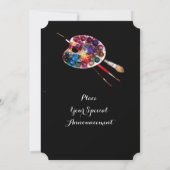 ARTIST COLOR PALETTE ART SHOW GALLERY EXHIBITION KAART (Achterkant)