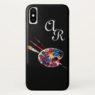 ARTIST COLOR PALETTE MONOGRAM Black Case-Mate iPhone Case
