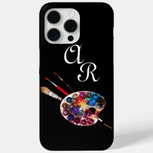 ARTIST COLOR PALETTE MONOGRAM Black iPhone 15 Pro Max Hoesje