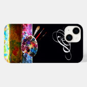 ARTIST COLOR PALETTE MONOGRAM Black Case-Mate iPhone Case (Achterkant (horizontaal))