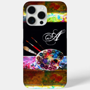 ARTIST COLOR PALETTE MONOGRAM Black iPhone 15 Pro Max Hoesje