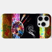 ARTIST COLOR PALETTE MONOGRAM Black Case-Mate iPhone Case (Achterkant (horizontaal))