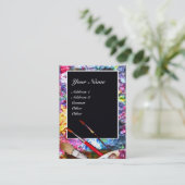 ARTIST COLOR PALETTE MONOGRAM Painter, Art Supply Visitekaartje (Staand voorkant)