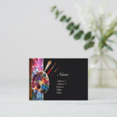 ARTIST COLOR PALETTE MONOGRAM Painter, Art Supply Visitekaartje (Staand voorkant)