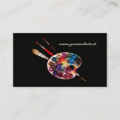 ARTIST COLOR PALETTE / Painter, Fine Art Materials Visitekaartje (Achterkant)