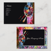 ARTIST COLOR PALETTE / Painter, Fine Art Materials Visitekaartje (Voorkant / Achterkant)