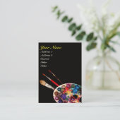 ARTIST COLOR PALETTE / Painter, Fine Art Materials Visitekaartje (Staand voorkant)