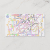 Artist Custom Black Visitekaartje (Achterkant)