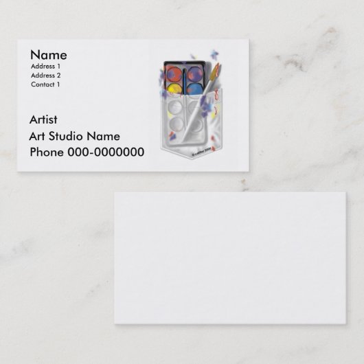 Artist custom Visitekaartje (Voorkant / Achterkant)