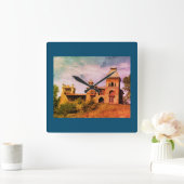 Artist Frederic Edwin Church Hudson, NY Estate Vierkante Klok (Huis)