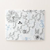 Artist Frog Puzzle Legpuzzel (Horizontaal)