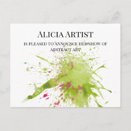 ARTIST GALERY SHOW ANNOUNCTION BRIEFKAART