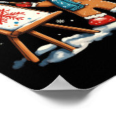 Artist Gingerbread Painter Art Teacher Student Chr Poster (Hoek)