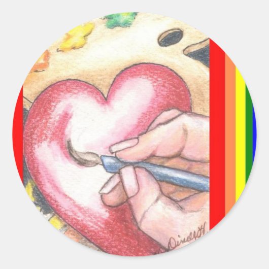 Artist hart stickers (Voorkant)