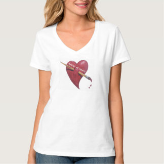 Artist in het hart t-shirt