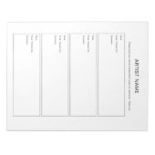 Artist Join Mailing List Art Show Notitieblok (Voorkant)