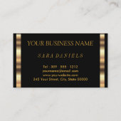 Artist maken met Gold Confetti en Gold Metal Lips Visitekaartje (Achterkant)