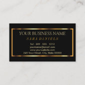 Artist maken met marmer Gold- en Red-accessoires Visitekaartje (Achterkant)