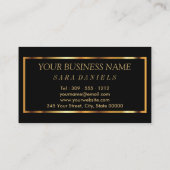 Artist maken met marmer Gold en zo roze lips Visitekaartje (Achterkant)