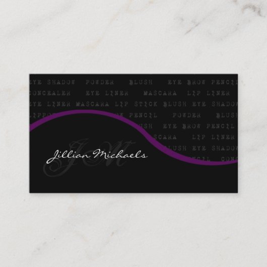 Artist maken vrouw Visitekaartje (Voorkant)