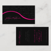 Artist maken vrouw Visitekaartje (Voorkant / Achterkant)