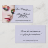 Artist maken vrouw Visitekaartje (Voorkant / Achterkant)